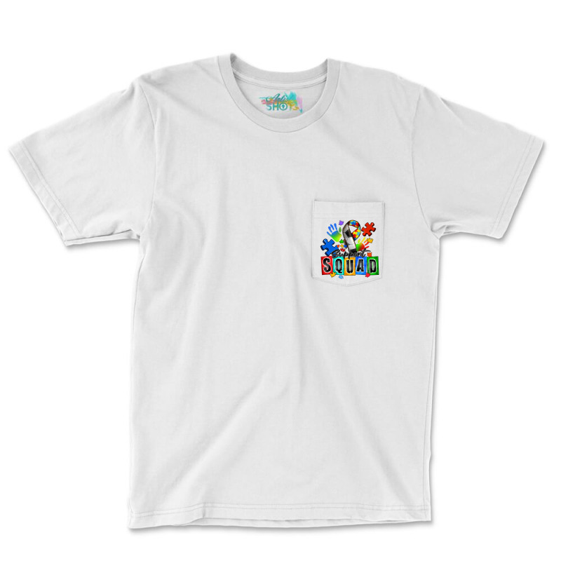 Soccer Support Squad Autism Pocket T-shirt | Artistshot