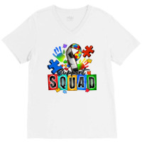 Soccer Support Squad Autism V-neck Tee | Artistshot