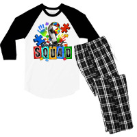 Soccer Support Squad Autism Men's 3/4 Sleeve Pajama Set | Artistshot