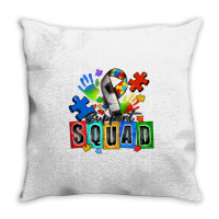 Soccer Support Squad Autism Throw Pillow | Artistshot