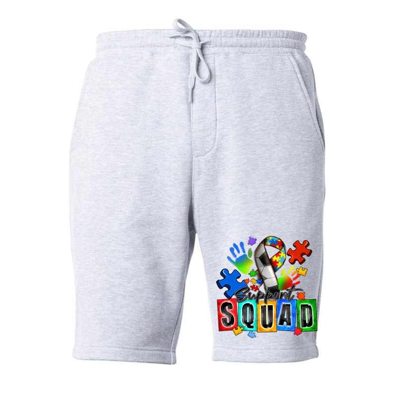 Soccer Support Squad Autism Fleece Short | Artistshot