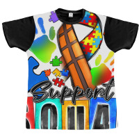 Basketball Support Squad Autism Graphic T-shirt | Artistshot