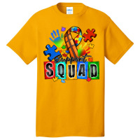 Basketball Support Squad Autism Basic T-shirt | Artistshot