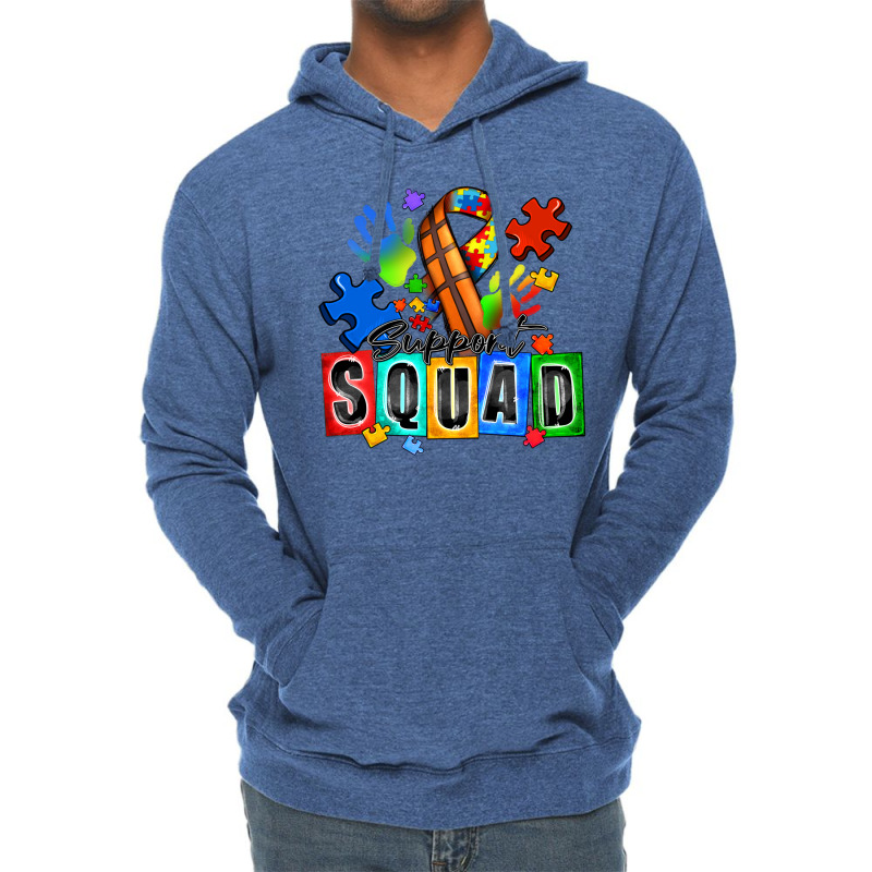 Basketball Support Squad Autism Lightweight Hoodie | Artistshot