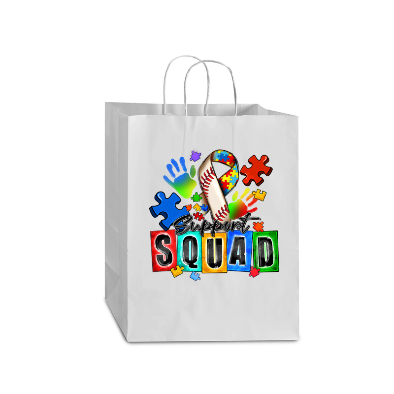 Baseball Support Squad Autism Mart Paper Bag -13 X 7 X 17 | Artistshot