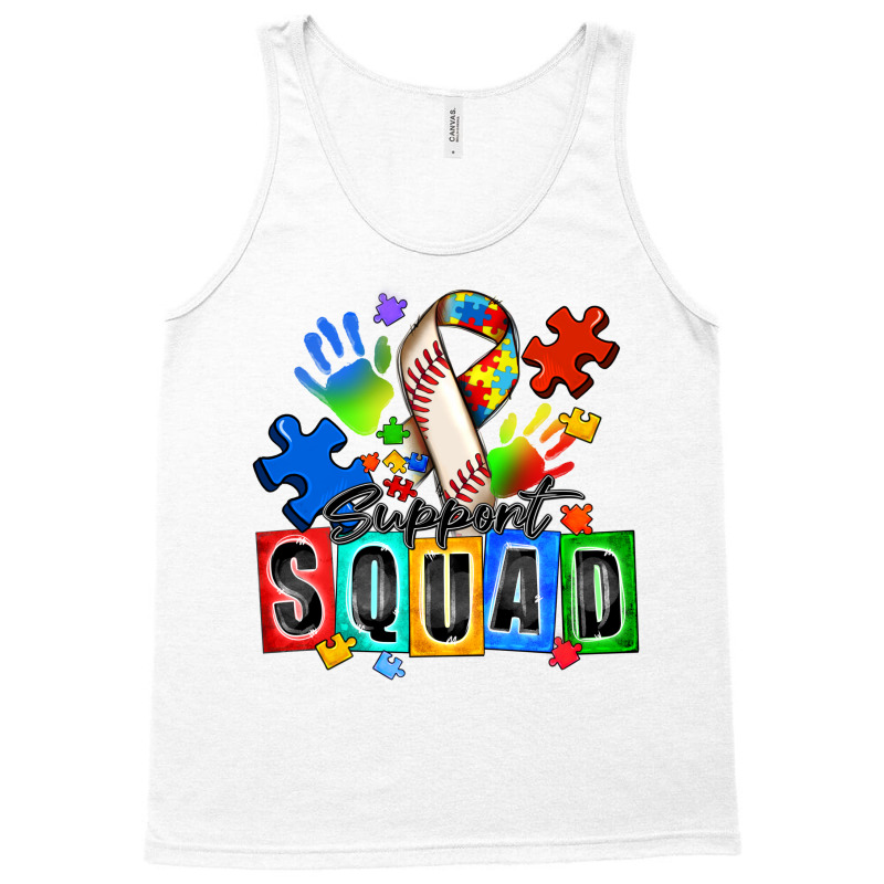 Baseball Support Squad Autism Tank Top | Artistshot