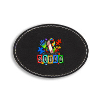 Baseball Support Squad Autism Oval Leatherette Patch | Artistshot