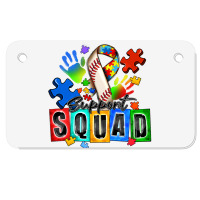 Baseball Support Squad Autism Motorcycle License Plate | Artistshot