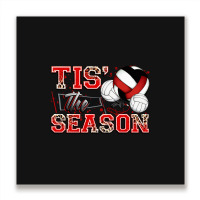 Tis' The Season Volleyball Metal Print Square | Artistshot