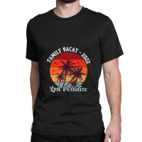 Vintage Palm Tree Family Vacation 2022 Lost Paradise Beach Premium Classic T-shirt | Artistshot