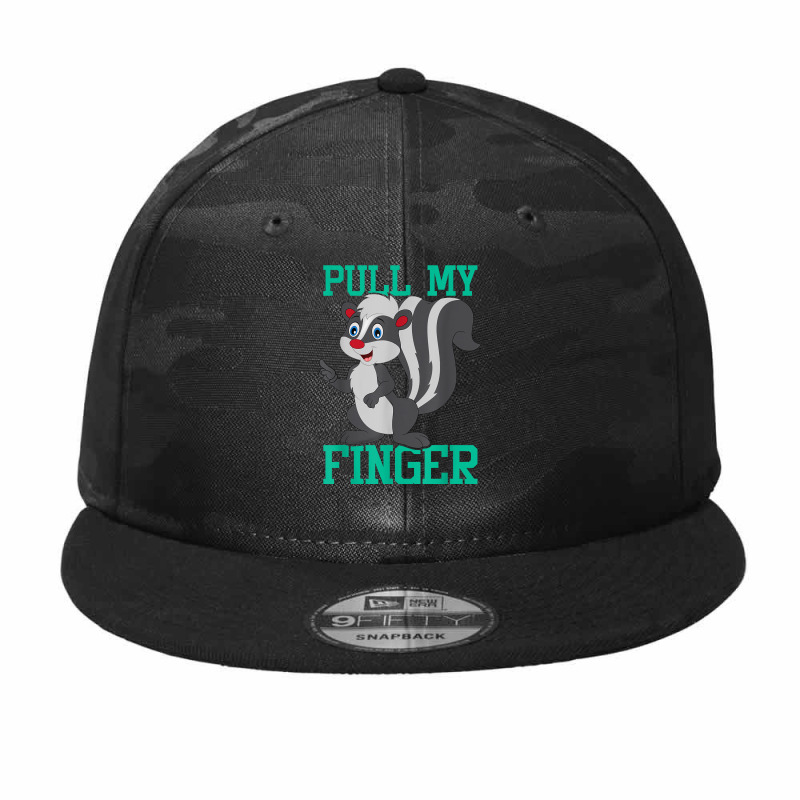 Pull My Finger   Skunk Lover Pet Owner Zookeeper Zoologist T Shirt Camo Snapback by survisgn | Artistshot