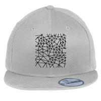 Geometric T  Shirt Segment White T  Shirt Flat Bill Snapback Cap | Artistshot