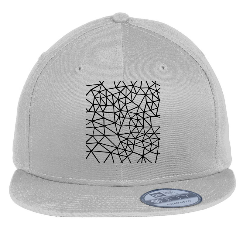 Geometric T  Shirt Segment White T  Shirt Flat Bill Snapback Cap by giraffeleopard | Artistshot