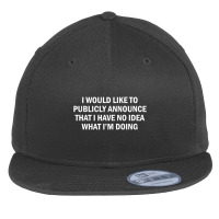 Geek Shirt   Basic Science Sarcastic Flat Bill Snapback Cap | Artistshot