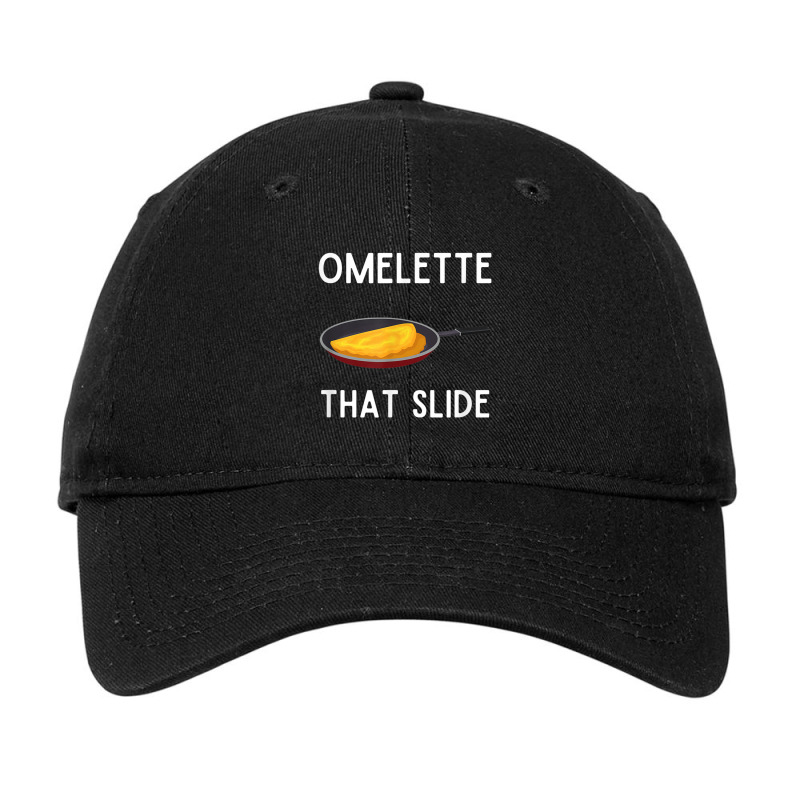 Omelette That Slide Funny Omelette Egg Adjustable Cap by Yuh2105 | Artistshot