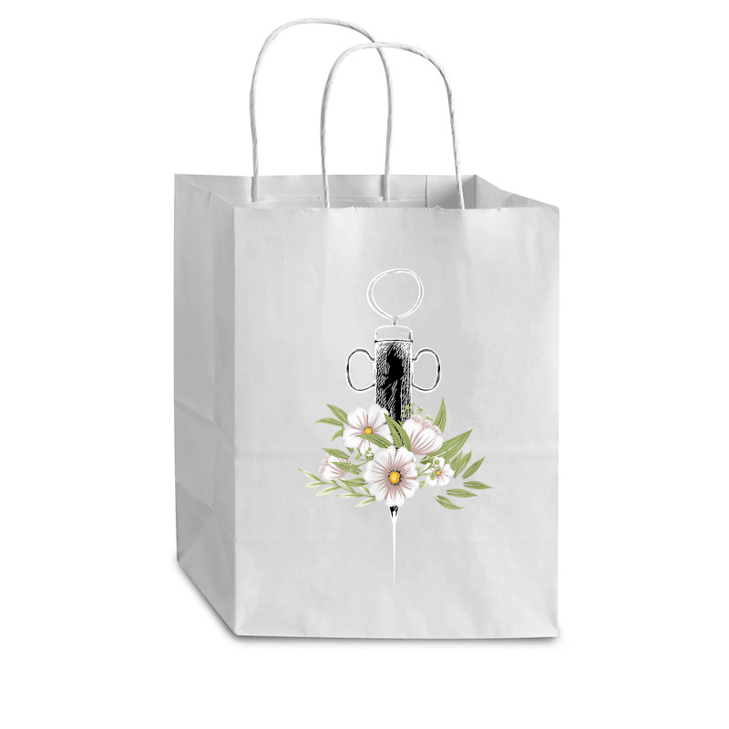 Phlebotomist Life Injection Phlebotomy Flowers Syringe Cub Paper Bag - 8 X 4 1/2 X 10 1/4 | Artistshot