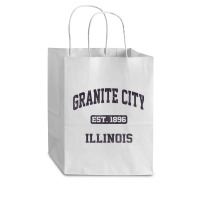 Granite City Illinois Il Vintage State Athletic Style Cub Paper Bag - 8 X 4 1/2 X 10 1/4 | Artistshot