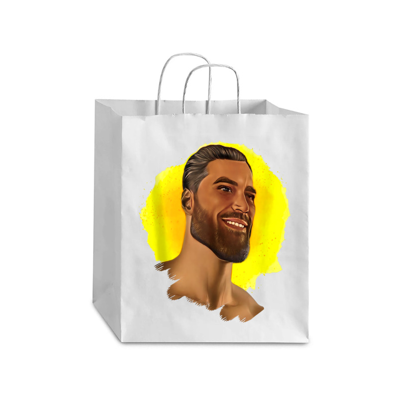 Funny Gigachad Meme Giga Chad Alpha Male Sigma Male Memes Tank Top Debie Paper Bag - 10 X 5 X 13 | Artistshot