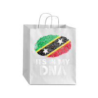 Its In My Dna Saint Kitts And Nevis Flag Fingerprint Debie Paper Bag - 10 X 5 X 13 | Artistshot