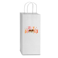 Stay Spooky T  Shirt Funny Halloween Costume Cute Ghost Pumpkin Stay S Double Wine Paper Bag - 6 1/2 X 3 1/2 X 12 3/8 | Artistshot