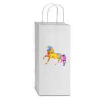 Tie Dye T  Shirt T I E D Y E U N I C O R N T  Shirt Double Wine Paper Bag - 6 1/2 X 3 1/2 X 12 3/8 | Artistshot