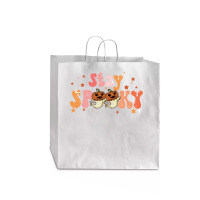 Stay Spooky T  Shirt Funny Halloween Costume Cute Ghost Pumpkin Stay S Jumbo Paper Bag - 18 X 7 X 18 3/4 | Artistshot