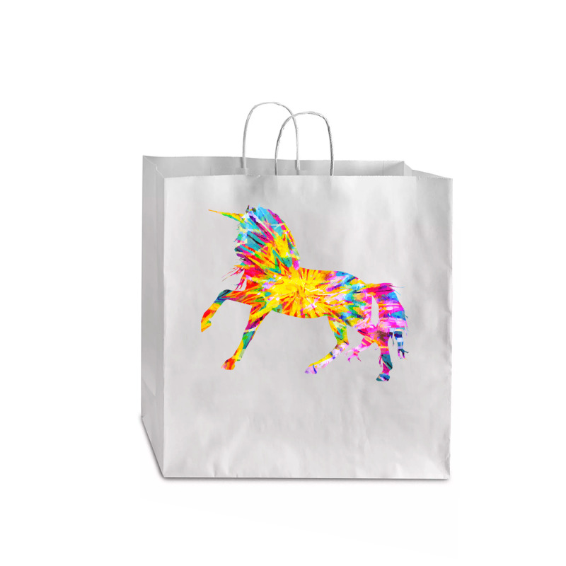 Tie Dye T  Shirt T I E D Y E U N I C O R N T  Shirt Jumbo Paper Bag - 18 X 7 X 18 3/4 | Artistshot