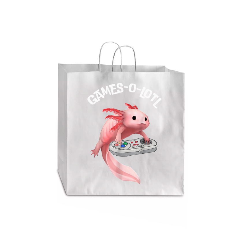 Save The Axolotls  For Animals Lovers Jumbo Paper Bag - 18 X 7 X 18 3/4 | Artistshot