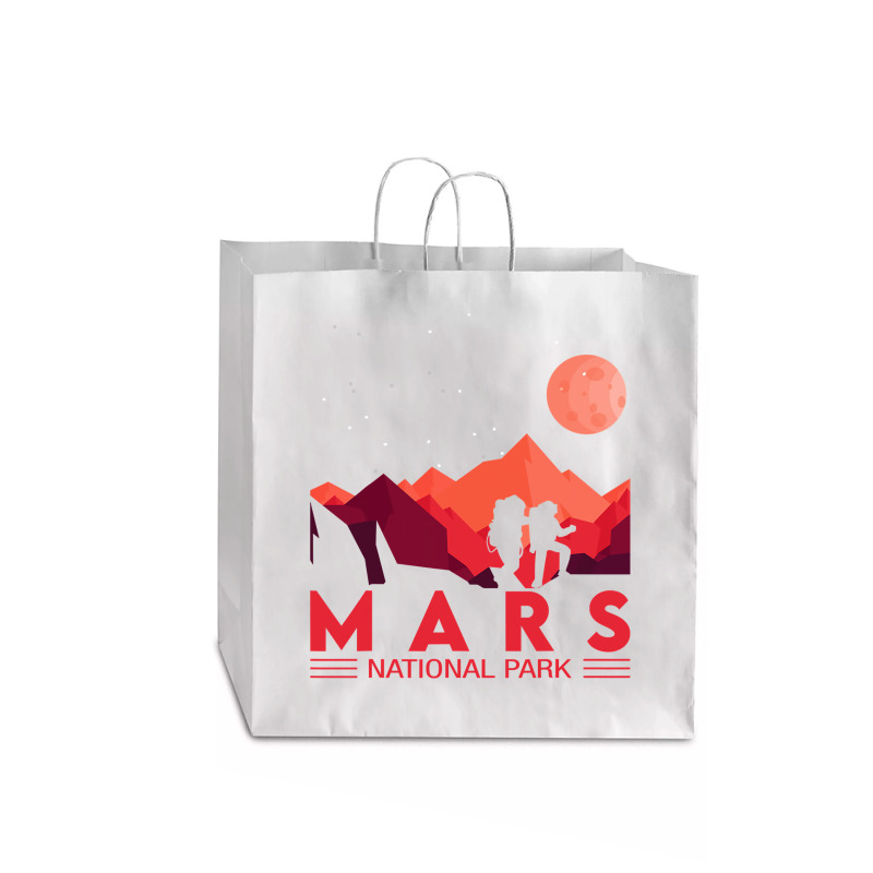 Red Mars Planet  Space National Park  Funny Mars Jumbo Paper Bag - 18 X 7 X 18 3/4 | Artistshot