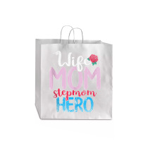 Family Mommy Wife Mom Stepmom Hero Mothers Day Rose Step Mom Tank Top Jumbo Paper Bag - 18 X 7 X 18 3/4 | Artistshot