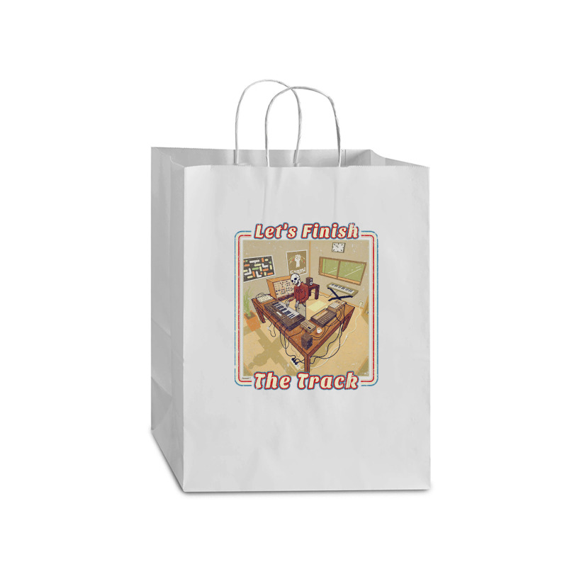 Electronic Music Producer With Synthesizer Mart Paper Bag -13 X 7 X 17 | Artistshot