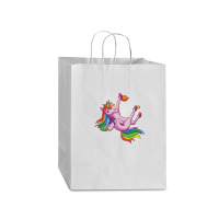 Funny Unicorn Rock Climbing Bouldering Rainbow Mart Paper Bag -13 X 7 X 17 | Artistshot