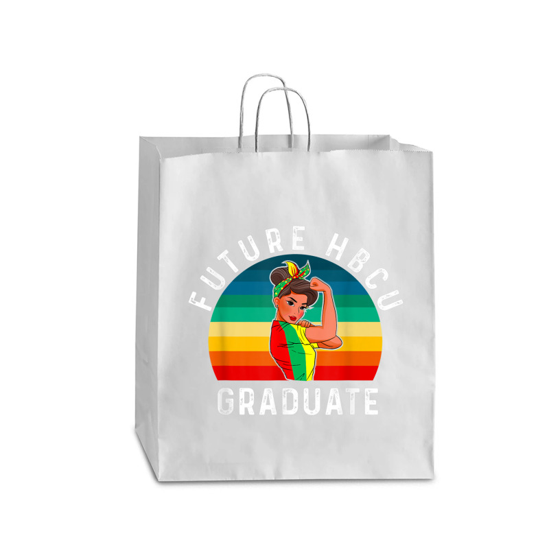 Future Hbcu Grad History Black College Girl Women Melanin Funny Gifts Queen Paper Bag - 16 X 6 X 19 1/4 | Artistshot