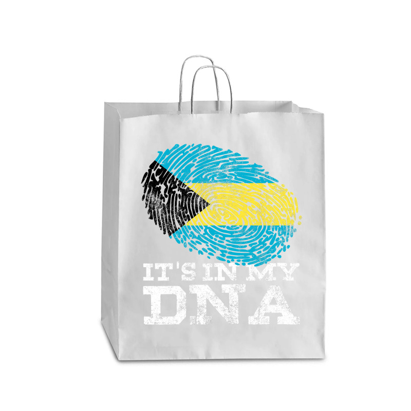 It's In My Dna Bahamian Gifts Fingerprint Proud Bahamas Flag Queen Paper Bag - 16 x 6 x 19 1/4 by cm-arts | Artistshot