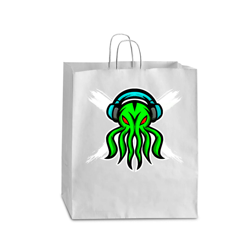 Skull Octopus Music Lover T  Shirt Skull Octopus Music Lover T  Shirt Queen Paper Bag - 16 X 6 X 19 1/4 | Artistshot