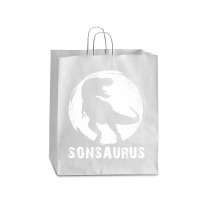 Sonsaurus T  Shirt Sonsaurus T Rex Dinosaur T  Shirt Queen Paper Bag - 16 X 6 X 19 1/4 | Artistshot