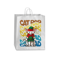 Mens Retro Vintage Cats Oriental Shorthair Cat Dad Christmas T Shirt Queen Paper Bag - 16 X 6 X 19 1/4 | Artistshot