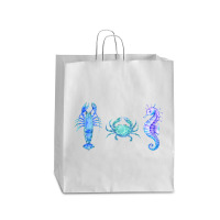 Crustaceancore Ocean Blush Crustacean Lobster Crab Seahorse Queen Paper Bag - 16 X 6 X 19 1/4 | Artistshot