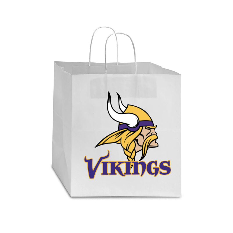 Stadium Vikings Fun Star Paper Bag - 13 X 7 X 13 | Artistshot