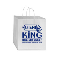 Salami King Jewish Deli T Shirt Jerusalem Israel T Shirt Delicatessen Star Paper Bag - 13 X 7 X 13 | Artistshot