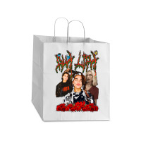 Dua Lipa, Merch Fanart, Dua Lipa Vintage, Dua Lipa Art, Dua Lipa Paint Take Out Paper Bag - 14 X 10 X 15 1/2 | Artistshot