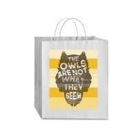 Funny Owl T  Shirt Funny Owl Retro T  Shirt Traveler Paper Bag -13 X 6 X 15 3/4 | Artistshot