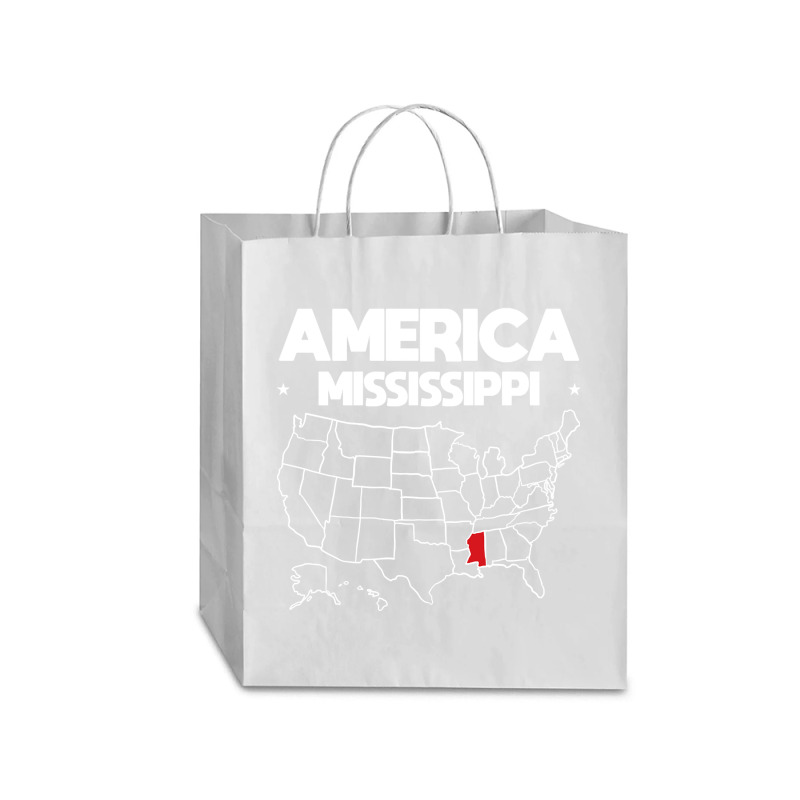 Usa Mississippi, Usa Mississippi Vintage, Usa Mississippi Art, Usa Mis Traveler Paper Bag -13 X 6 X 15 3/4 | Artistshot