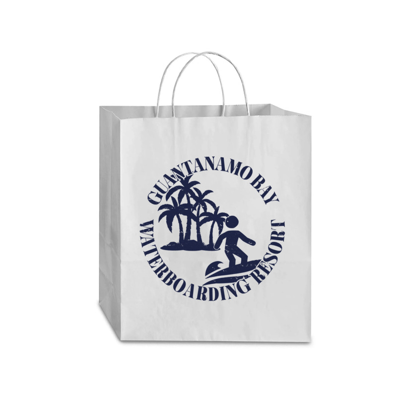 Waterboardingresort In Guantanamo Bay Tailliertes Traveler Paper Bag -13 X 6 X 15 3/4 | Artistshot