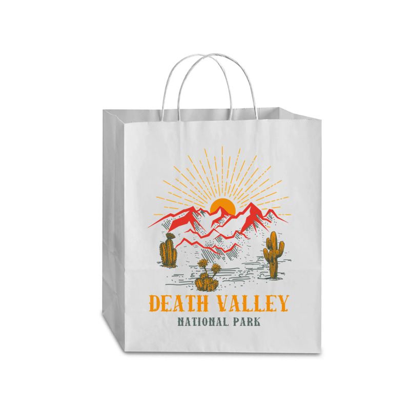 Death Valley National Park Novelty Graphic Design Sweat Traveler Paper Bag -13 X 6 X 15 3/4 | Artistshot