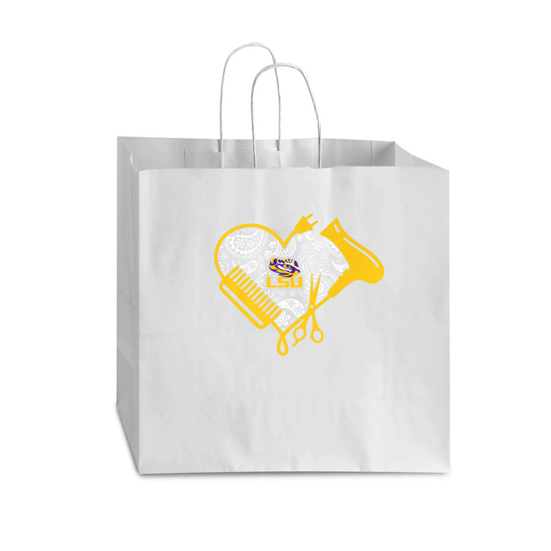 Lsu Tigers Hairstyle - Beautician Football Team Vogue Paper Bag - 16 X 6 X 12 | Artistshot