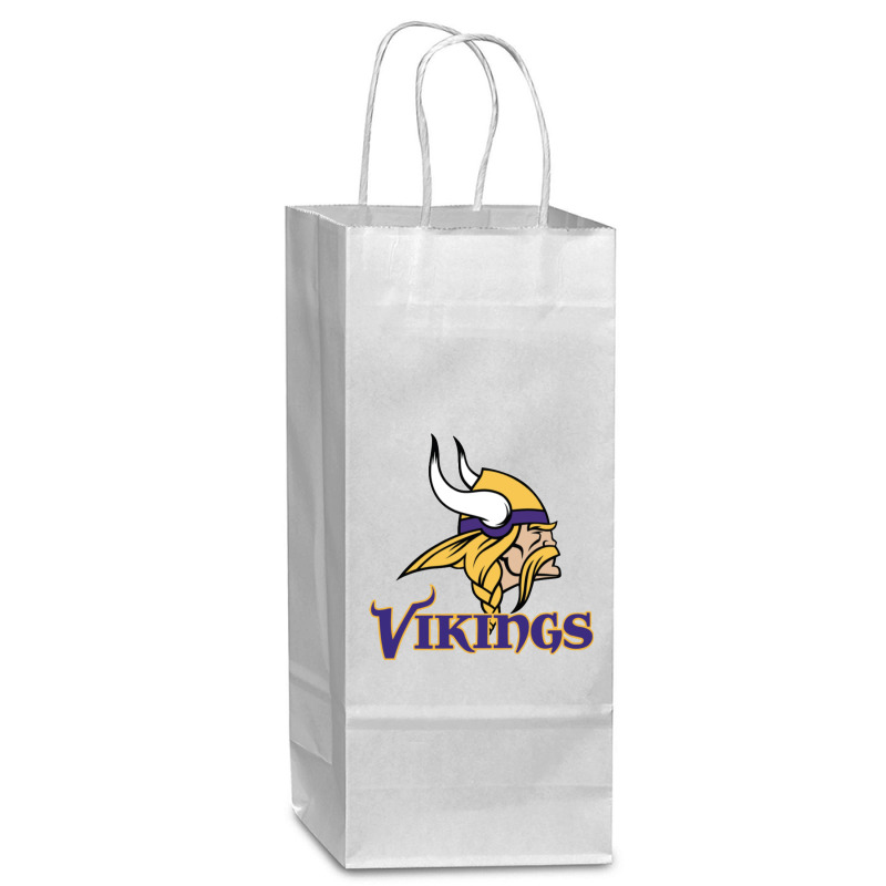 Stadium Vikings Fun Wine Paper Bag - 5 1/2 X 3 1/4 X 13 | Artistshot