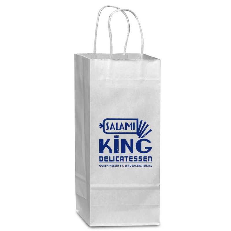 Salami King Jewish Deli T Shirt Jerusalem Israel T Shirt Delicatessen Wine Paper Bag - 5 1/2 X 3 1/4 X 13 | Artistshot