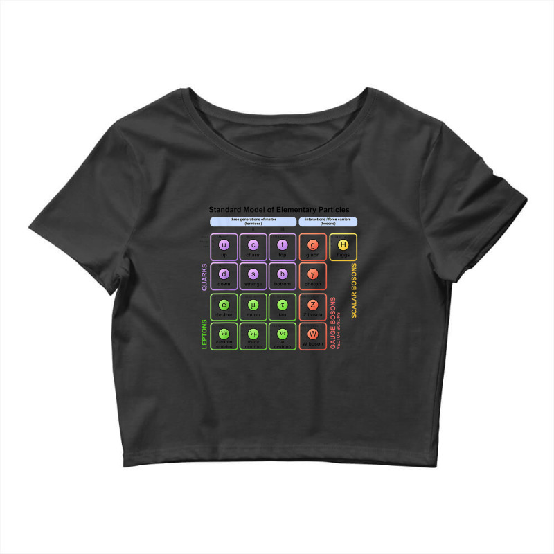 Particles Standard Model Higgs Boson Physics Teacher Student T Shirt Crop Top by Yuh2105 | Artistshot