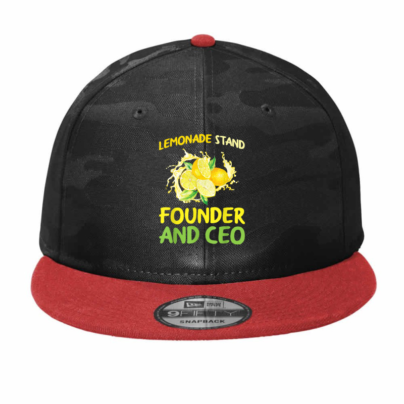 Lemonade Stand Founder And Ceo Lemon Juice Boss T Shirt Camo Snapback by BrunkeMiaysia | Artistshot